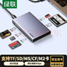 绿联USB3.0CF读卡器五合一多功能  支持SD/TF/CF/MS/M2卡多卡同读 适用电脑相机记录仪监控存储内存卡 实拍图