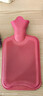 杜托 橡胶注水热水袋防爆充水暖水袋暖宝卡通可拆洗毛绒布套暖手宝 中号粉色+粉色水晶绒布套 实拍图