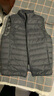 雪中飞经典新款百搭轻薄男式立领短款羽绒服马甲包边大口袋休闲鸭绒 朱墨灰|8C83-男 L 175/96A 实拍图