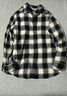 优衣库童装男童女童法兰绒格子衬衫长袖衬衣薄外套上衣新款478132 09 黑色 160 实拍图