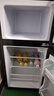 志高（CHIGO）小冰箱迷你小型家用冷藏冷冻两用宿舍出租房用双门办公室电冰箱节能省电 【一级能效】98L灰色【三天约一度电】 实拍图