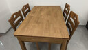 爱景家【顺丰速发】 全实木餐桌餐厅中式轻奢大小户型纯实木饭桌椅组合 茶色 1桌4椅(130x80)全实木 实拍图