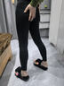 猫人加绒鲨鱼裤女外穿秋冬季加厚保暖紧身瘦腿黑色高腰瑜伽芭比打底裤 实拍图