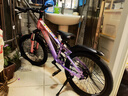 凤凰山地自行车男女变速山地车碟刹青少年儿童自行车学生单车 星际 粉紫【单速+辐条轮】 20寸【适合125-160cm】 实拍图