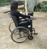 怡辉（YIHUI）轮椅瘫痪老人专用出行带坐便器轻便折叠便携式骨折手动家医用推车 实拍图
