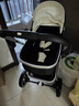 纽贝耳newber婴儿车 婴儿推车 婴儿车0-3岁用折叠可坐可躺带减震 可换向 黑白 防风保暖罩+防蚊罩+护脊板 实拍图