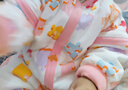 良良（liangliang）婴儿睡袋夏季空调房防踢被宝宝纯棉防惊跳四季通用可拆袖儿童睡袋 拼图粉·夹棉款【适合15-20℃】 L（建议身高80-95CM） 实拍图