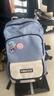 朗斐双肩包男士背包初中高中大学生大容量书包女旅行商务笔记本电脑包 蓝色大号+挂件+随机徽章 实拍图