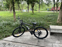 喜德盛山地自行车黑客380避震前叉21速禧玛诺变速X6铝合金车架通勤代步 黑/灰色（26款） 17寸（建议身高165-180） 实拍图