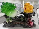 铜雀天骄白菜金蟾招财摆件新店公司开业大吉高档礼物乔迁礼品大摆件高级感 翠玉色B款 实拍图