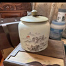 铂呐苓 茶叶罐中式复古空罐密封罐存茶罐储存罐瓷罐储茶罐家用绿茶红茶 旭日山水- 750ml 实拍图