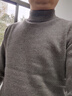 乔沃（JOW）【重磅610g100%绵羊毛】半高领精纺加厚羊毛衫男纯色保暖冬装毛衣 实拍图