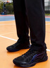 李宁利刃4 V2丨篮球鞋男鞋透气网面低帮支撑稳定实战比赛鞋 【黑曜石】暗夜黑-8 39.5 实拍图