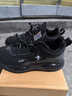 里奇.乔丹   RICKY JORDAN休闲2025冬季新款加绒保暖棉鞋男士皮面防水防滑运动男鞋百搭大码 82361-1黑色加绒 39 实拍图