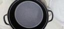 铁仕达（Telssida）双耳铸铁平底锅加厚生铁锅烙饼锅不粘无涂层煎锅水煎包锅老式饼铛 31cm加深款(玻璃盖) 实拍图