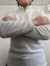 京东京造保暖绒衣户外抓绒衣女 运动秋摇粒绒外套冲锋衣内胆 奶油色M 实拍图