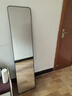 初学者 穿衣镜 全身落地镜试衣镜家用防爆壁挂衣帽间铝合金网红大镜子 经典黑150*40【壁挂+落地】 实拍图