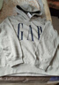 GAP男女装2025秋季新款logo印花抓绒宽松运动连帽衫卫衣786920 灰色 M (170/92A) 亚洲尺码 实拍图