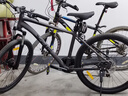 喜德盛山地自行车黑客380避震前叉21速禧玛诺变速X6铝合金车架通勤代步 黑/灰色（26款） 17寸（建议身高165-180） 实拍图