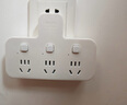 公牛（BULL）转换插头/品字形一转三插座/无线转换插座/电源转换器 适用卧室、厨房 3位分控开关插座 蓝白款 实拍图