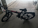 凤凰（Phoenix） 凤凰自行车可折叠山地车路虎男士成年人变速女式越野公路单车 六刀黑红/折叠双避震/全竞速轴承 26寸24速【参考：158-188cm】 实拍图