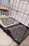 贝初众狗笼子大中小型犬带厕所折叠便携猫笼子超大号狗狗围栏宠物笼 黑色70*50*60cm【25斤内】 托盘+脚垫 折叠免安装 实拍图