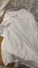 立蒙（LIMENG）男女装素色180g全棉短袖t恤圆领宽松体恤打底衫 白色 L 实拍图