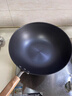 中康有钛抗菌仿生不粘铁锅0涂层精铁炒锅抗菌免开锅电磁炉燃气通用 有钛单锅 32cm 深氮铁锅 实拍图