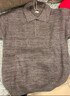 马登工装 美式复古针织polo衫慵懒风宽松翻领套头杂色毛衣男秋季 咖色 L 实拍图