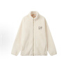 GAP男女装抱抱绒字母logo抓绒立领外套休闲上衣609070 米色 M (170/92A) 亚洲尺码 实拍图