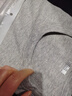宜而爽 情侣100%全棉秋衣秋裤套装男女士圆领打底棉毛衫纯棉保暖内衣 男款浅麻灰 XL 实拍图