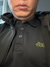 JEEP吉普长袖T恤男士秋冬季polo宽松休闲打底衫衣服男装 黑色加绒 L 实拍图