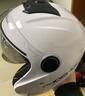 凤凰（Phoenix）新国标A类3C认证电动车摩托车头盔双镜片防雾亮白围脖男女四季通用电瓶车3/4半盔冬季保暖安全帽 实拍图