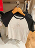 优衣库女装插肩袖圆领短T恤短袖迷你T修身打底476602 09 黑色 M /160/84A 实拍图