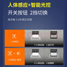 雷士（NVC）太阳能灯壁灯感应户外家用庭院灯农村室外LED投光灯光控+人体感应 实拍图