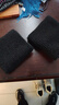 毛巾护腕运动健美健身跑步篮球护手腕透气吸汗彩色护腕羽毛球腕带 黑色单只 8*10cm 实拍图