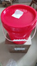 佳叶食品级塑料桶密封桶小水桶透明桶带盖酱料桶家用洗车洗衣桶胶桶 10L红色 实拍图