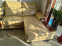 帕芭莎（PABUSIOR）【热销5万+】沙发真皮沙发头层牛皮简约现代真皮沙发贵妃客厅沙发 双人+单人+音乐边几+贵妃 尊享版+上等半青皮+进口衡温海绵【耐用15年】 实拍图