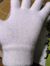 手套女学生冬季韩版可爱加绒加厚保暖骑车五指防寒保暖棉手套 白色【升级双层加厚可触屏】 实拍图
