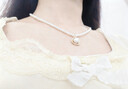 伊灿气质复古施家极细小米珠项链仿珍珠吊坠设计高级感锁骨链小众颈链 施家极细小米珠项链女 实拍图