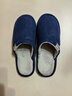 回力日系柔软情侣棉拖秋冬家居室内保暖棉鞋男款HL0006蓝色44-45码 实拍图