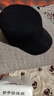 歌希尼尔帽子男秋冬鸭舌帽韩版百搭平顶帽男士冬季军帽中老年帽冬遮阳帽女 黑色 S 56cm帽围适合54-56头围 实拍图