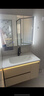 顾家家居浴室柜陶瓷一体盆洗手脸盆柜组合镜柜卫浴柜镜柜洗漱台G-06753 90cm|美妆收纳+照明除雾|奶咖色 实拍图