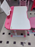 尊眠（ZUNMIAN）儿童学习桌椅写字书桌6-18岁中小学生作业桌椅套装80cm粉色 实拍图