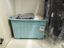 SPACEXPERT塑料收纳箱特大号储物箱学生书箱儿童玩具整理搬家打包周转箱 蓝色 【实测盛水容积36L】单只装 实拍图