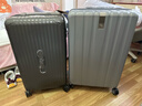 汉客行李箱男拉杆箱女大容量双层拉链密码旅行箱26英寸灰 81升巨能装 实拍图