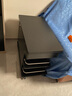 法莎蒂茶几折叠多功能小桌子小户型客厅边柜可移动推车沙发边几 【黑色】可移动折叠小推车边几 实拍图
