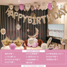 多美忆生日场景布置生日装饰男孩女孩生日快乐铝膜气球 紫色套装 实拍图
