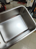 庄子然304不锈钢方盘平底方盆商用加深托盘份数盆快餐饭店食堂方盒烤鱼 40cm×30cm×15cm【不带盖】13L 实拍图