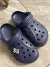 CROCS卡骆驰洞洞鞋贝雅男鞋女鞋轻便耐磨一脚蹬拖鞋休闲鞋|10126 深蓝-410 39 (240mm) 实拍图